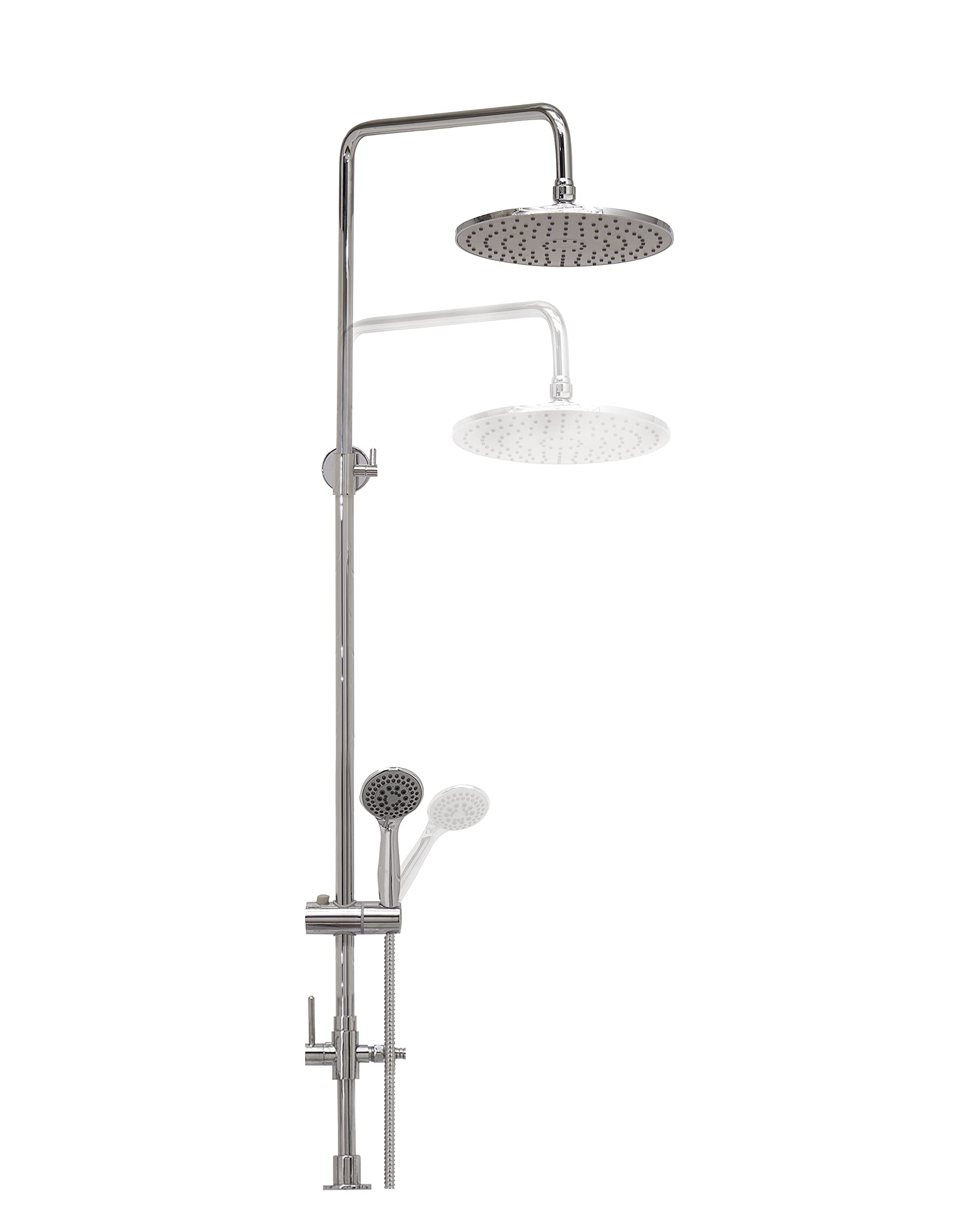 Walk-in tub with optional shower column feature